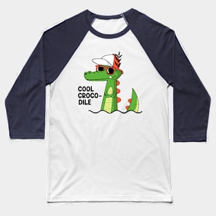 Cool crocodile Baseball T-Shirt